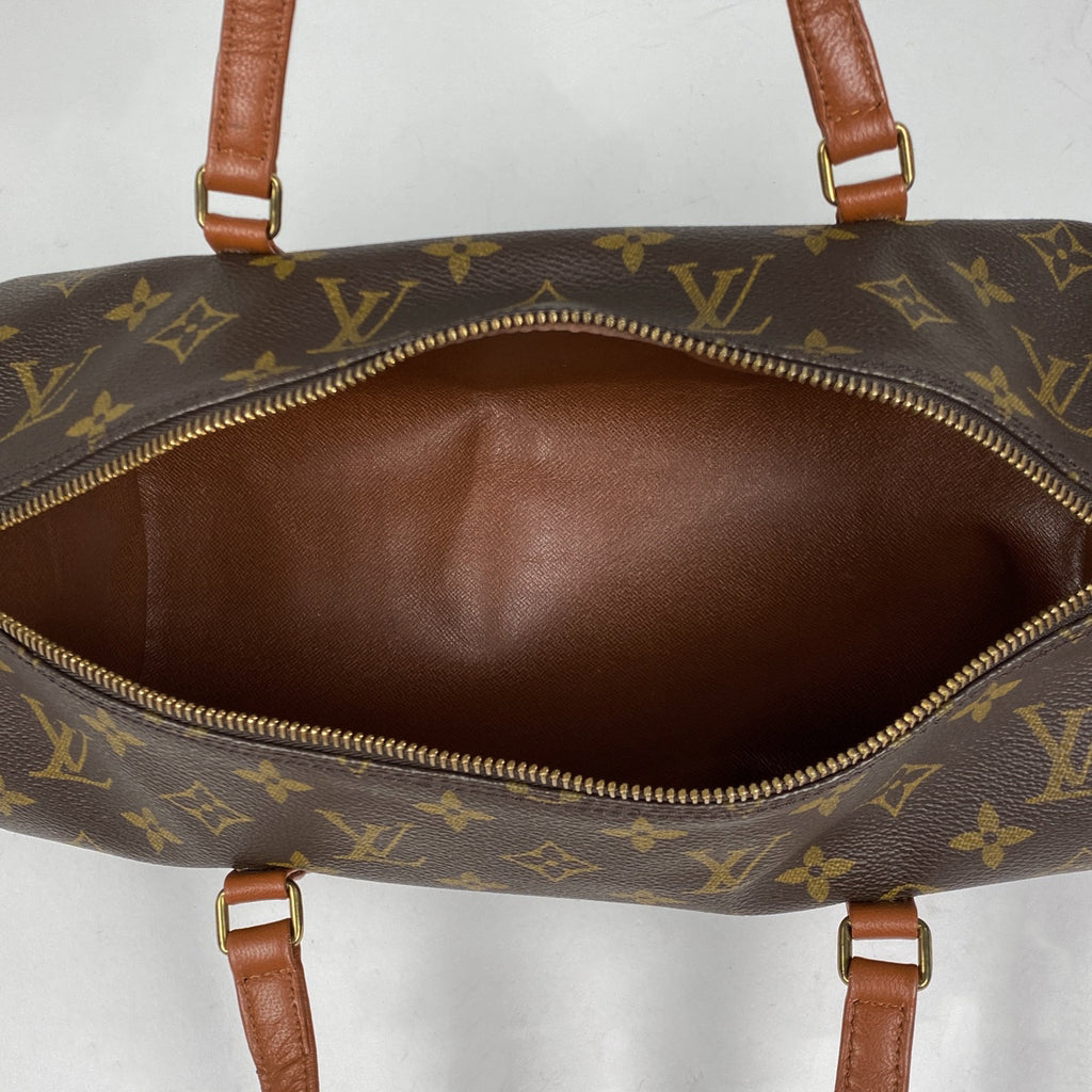 ルイ・ヴィトン パピヨン 30 バレルバッグ 筒型 旧旧型 ハンドバッグ モノグラム ブラウン M51365 レディース 【中古】brbag