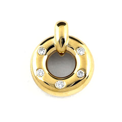 メレダイヤ ペンダントトップ YG イエローゴールド ペンダントトップ K18 ダイヤモンド レディース ノンブランドジュエリー 【中古】nbjwl