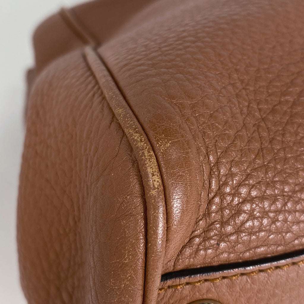 グッチ バンブー スモール ショッパー ハンドバッグ 2WAY ショルダーバッグ ハンドバッグ レザー ブラウン 336032 レディース 【中古】brbag