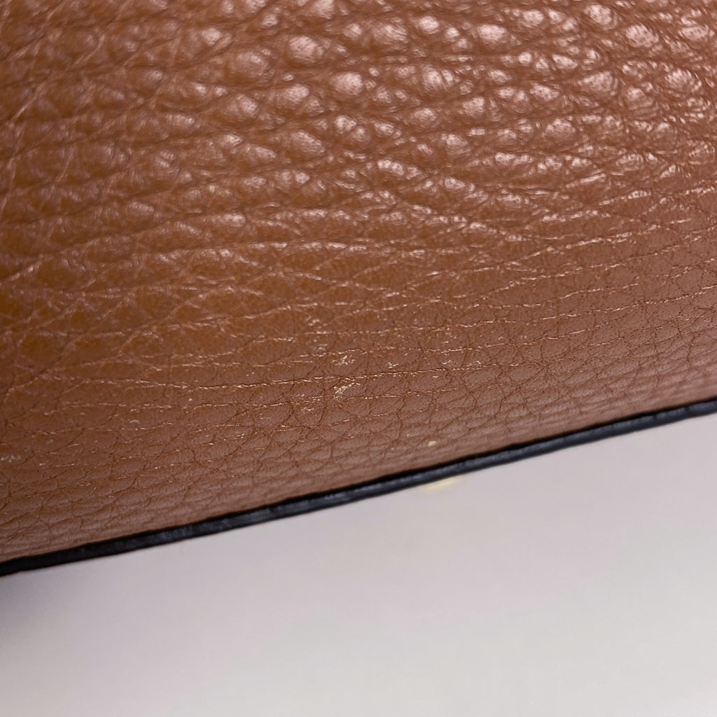 グッチ バンブー スモール ショッパー ハンドバッグ 2WAY ショルダーバッグ ハンドバッグ レザー ブラウン 336032 レディース 【中古】brbag