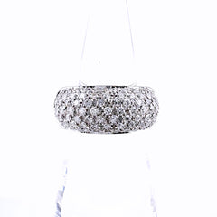 ダミアーニ メレダイヤ デザインリング リング 9号 750 ダイヤモンド レディース ブランドジュエリー 【中古】brjwl