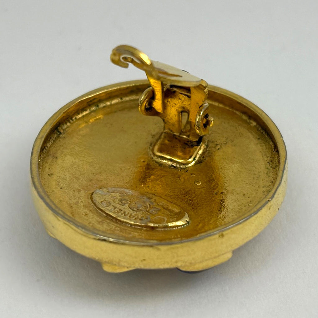 シャネル ココマーク カラーストーン イヤリング グリポア イヤリング GP ゴールド レディース 【中古】bracc