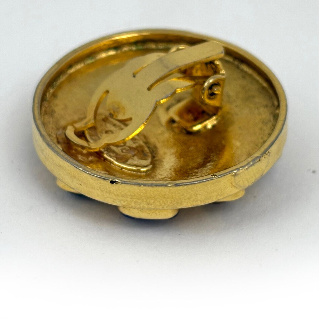 シャネル ココマーク カラーストーン イヤリング グリポア イヤリング GP ゴールド レディース 【中古】bracc