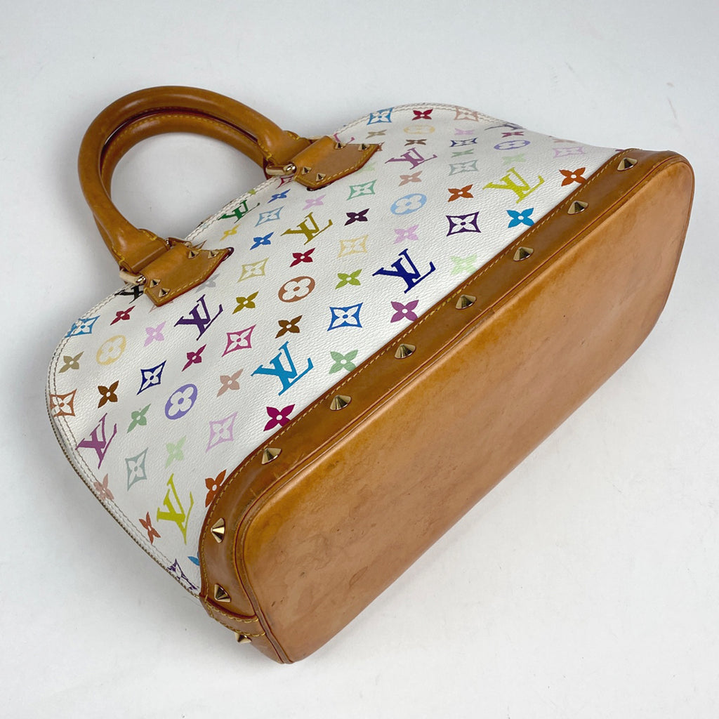 ルイ・ヴィトン アルマ 手提げ ハンドバッグ モノグラムマルチカラー ブロン(ホワイト) M92647 レディース 【中古】brbag