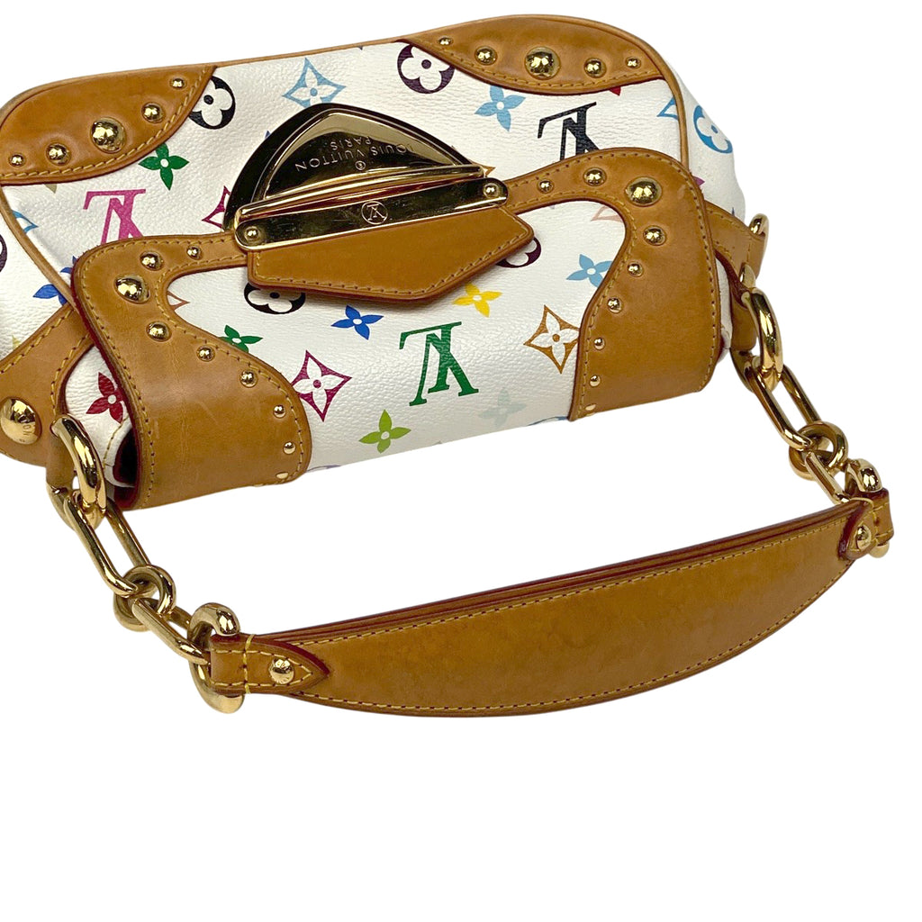 ルイ・ヴィトン マリリン 手提げ ショルダーバッグ 肩掛け ハンドバッグ モノグラムマルチカラー ブロン(ホワイト) M40127 レディース 【中古】brbag