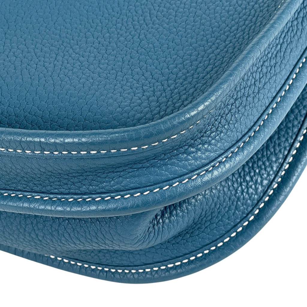 エルメス エヴリン 3 GM パンチング Hロゴ ショルダーバッグ トリヨンクレマンス ブルージーン □R レディース 【中古】brbag