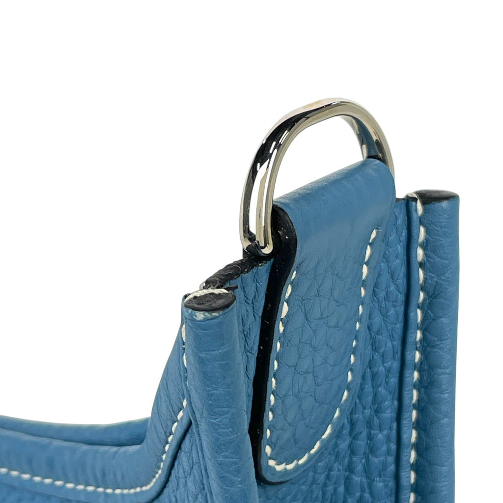 エルメス エヴリン 3 GM パンチング Hロゴ ショルダーバッグ トリヨンクレマンス ブルージーン □R レディース 【中古】brbag