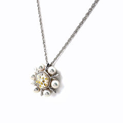 ミキモト ピクウェ ネックレス WG ホワイトゴールド ペンダント 真珠 ネックレス K18 WG パール レディース ブランドジュエリー 【中古】brjwl