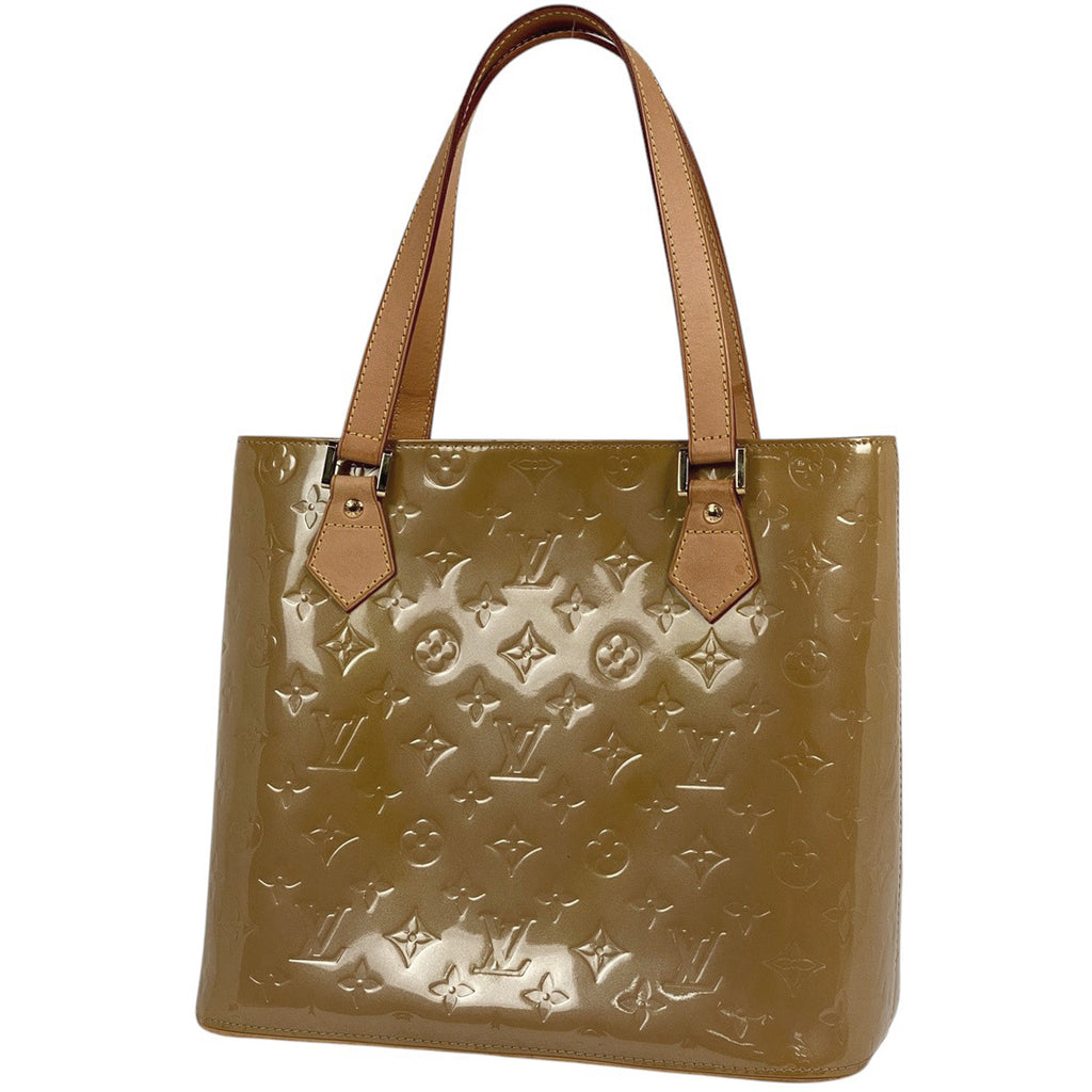 ルイ・ヴィトン ヒューストン ハンドバッグ エナメル パテント トートバッグ モノグラムヴェルニ ノワゼット M91340 レディース 【中古】brbag