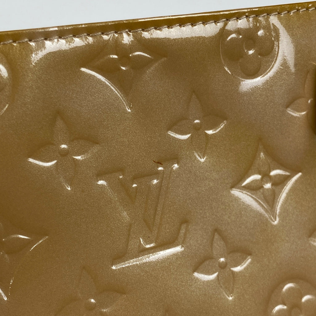 ルイ・ヴィトン ヒューストン ハンドバッグ エナメル パテント トートバッグ モノグラムヴェルニ ノワゼット M91340 レディース 【中古】brbag