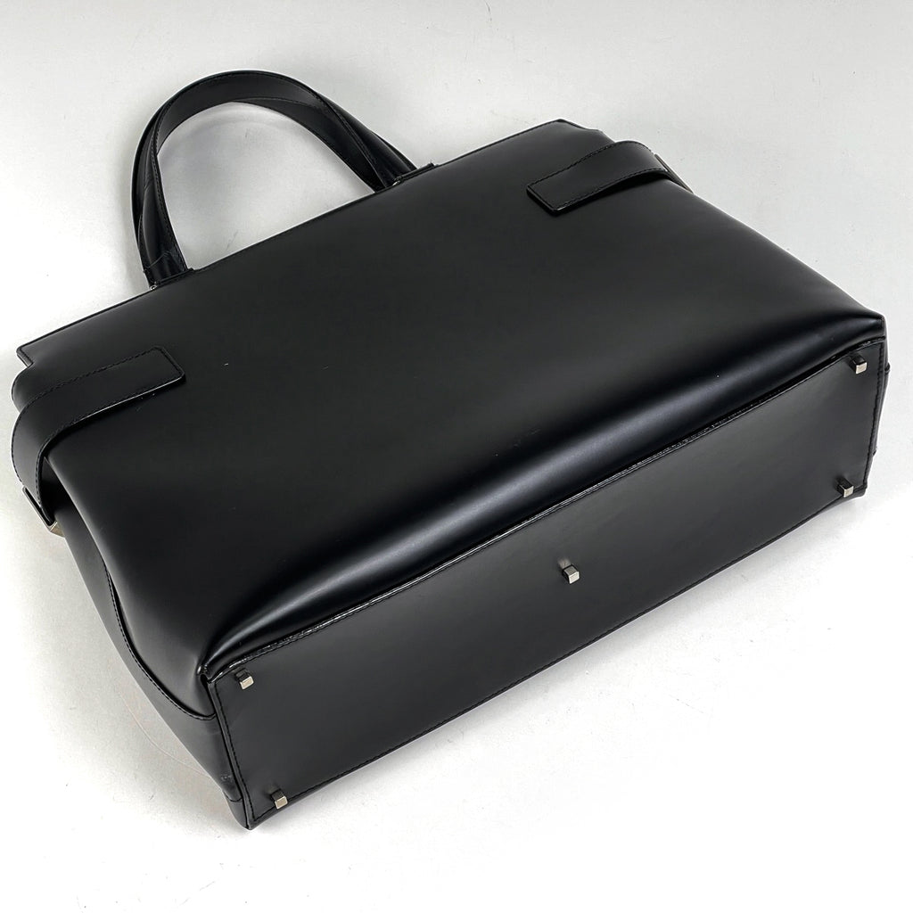 サルヴァトーレフェラガモ ガンチーニ ハンドバッグ ビジネスバッグ 手提げ ハンドバッグ レザー ブラック レディース 【中古】brbag