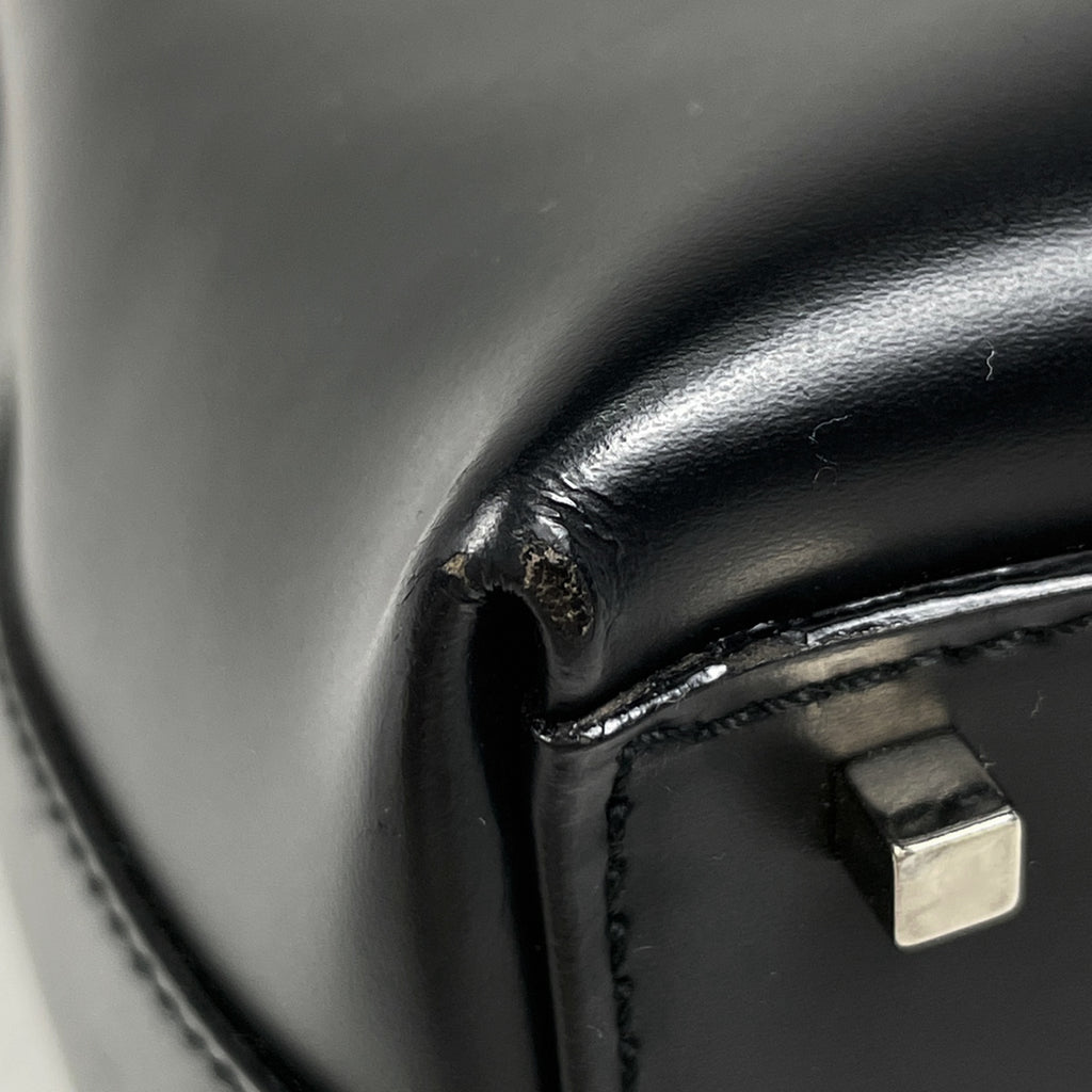 サルヴァトーレフェラガモ ガンチーニ ハンドバッグ ビジネスバッグ 手提げ ハンドバッグ レザー ブラック レディース 【中古】brbag