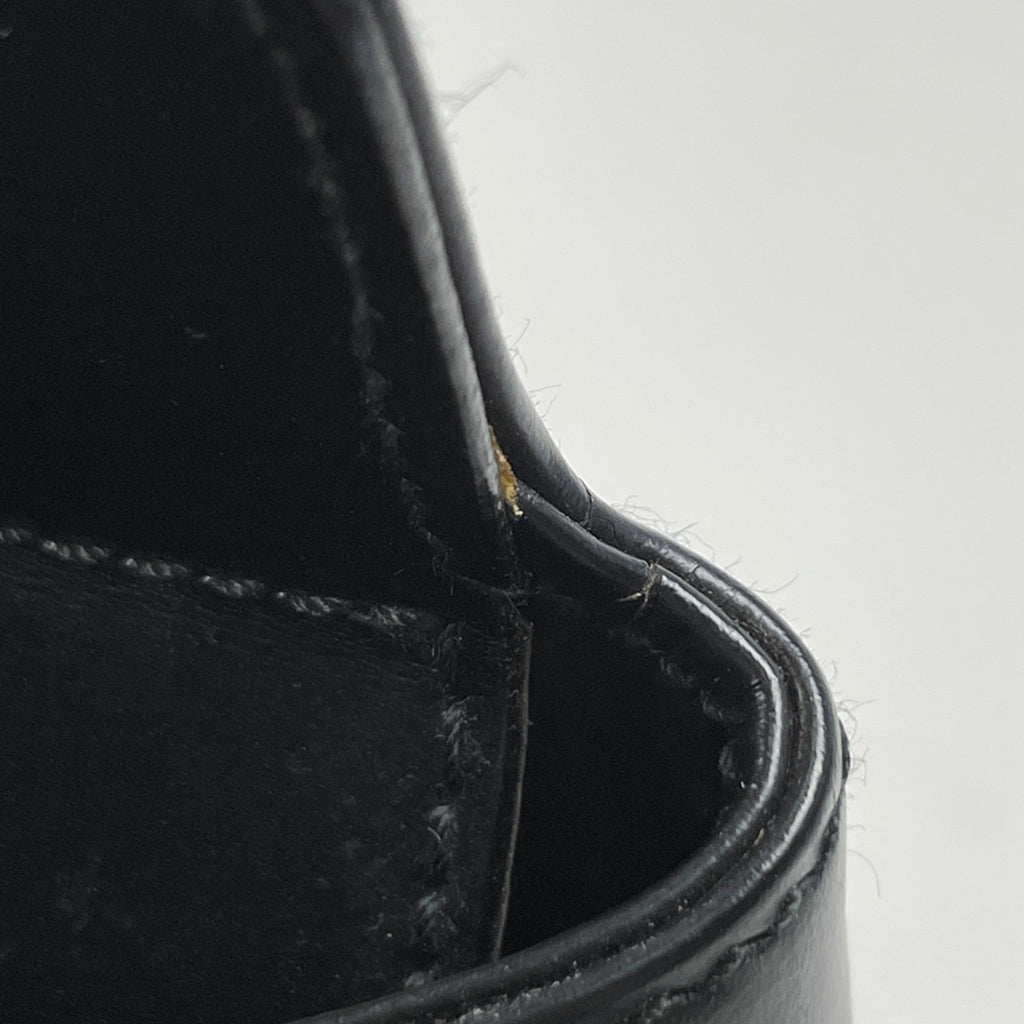 サルヴァトーレフェラガモ ガンチーニ ハンドバッグ ビジネスバッグ 手提げ ハンドバッグ レザー ブラック レディース 【中古】brbag