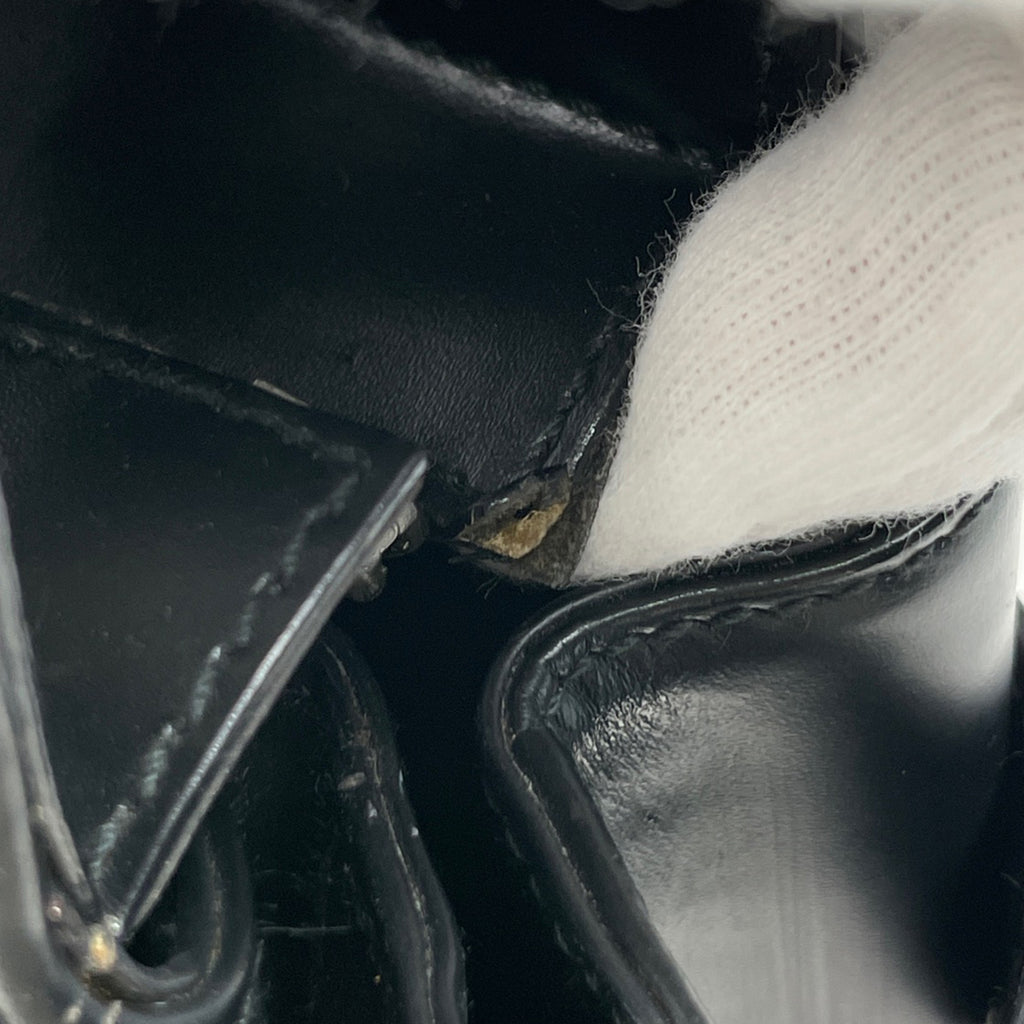 サルヴァトーレフェラガモ ガンチーニ ハンドバッグ ビジネスバッグ 手提げ ハンドバッグ レザー ブラック レディース 【中古】brbag