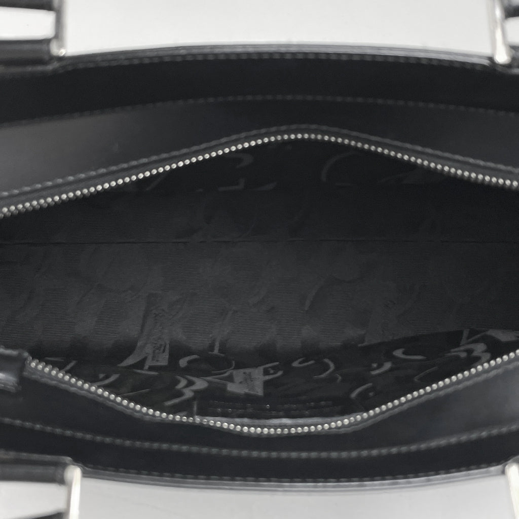 サルヴァトーレフェラガモ ガンチーニ ハンドバッグ ビジネスバッグ 手提げ ハンドバッグ レザー ブラック レディース 【中古】brbag