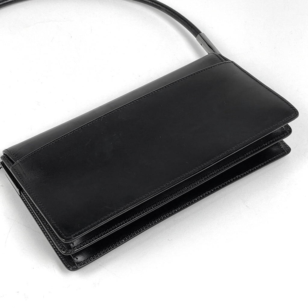 グッチ インターロッキングG ハンドバッグ ワンショルダー ハンドバッグ レザー ブラック 3815 レディース 【中古】brbag