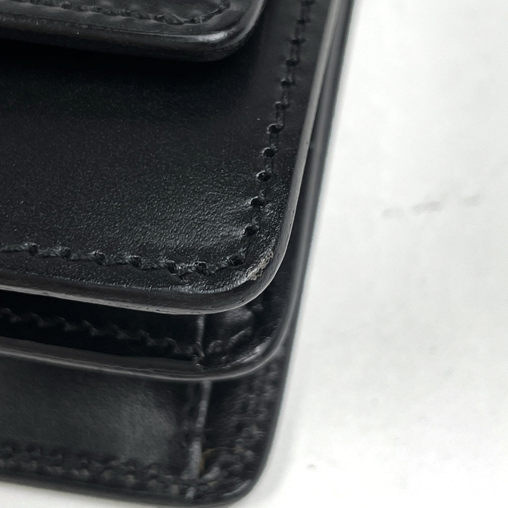 グッチ インターロッキングG ハンドバッグ ワンショルダー ハンドバッグ レザー ブラック 3815 レディース 【中古】brbag