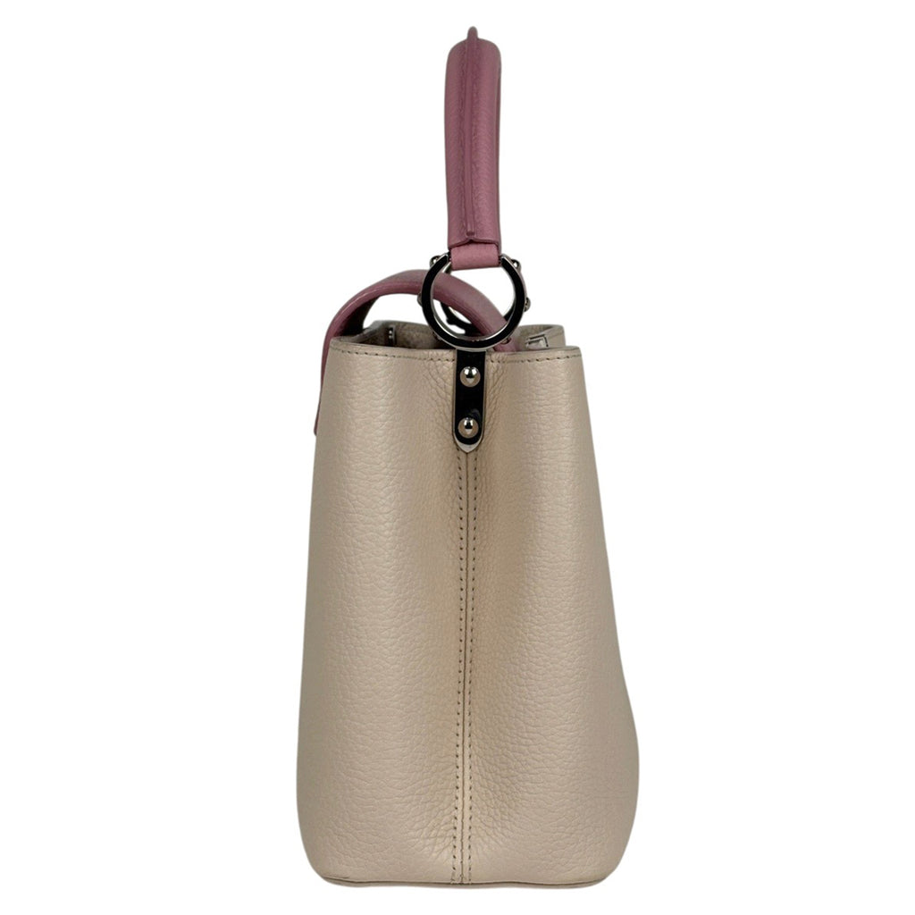 ルイ・ヴィトン カプシーヌ MM 2WAY ショルダーバッグ ハンドバッグ トリヨン アイボリー ピンク レディース 【中古】brbag