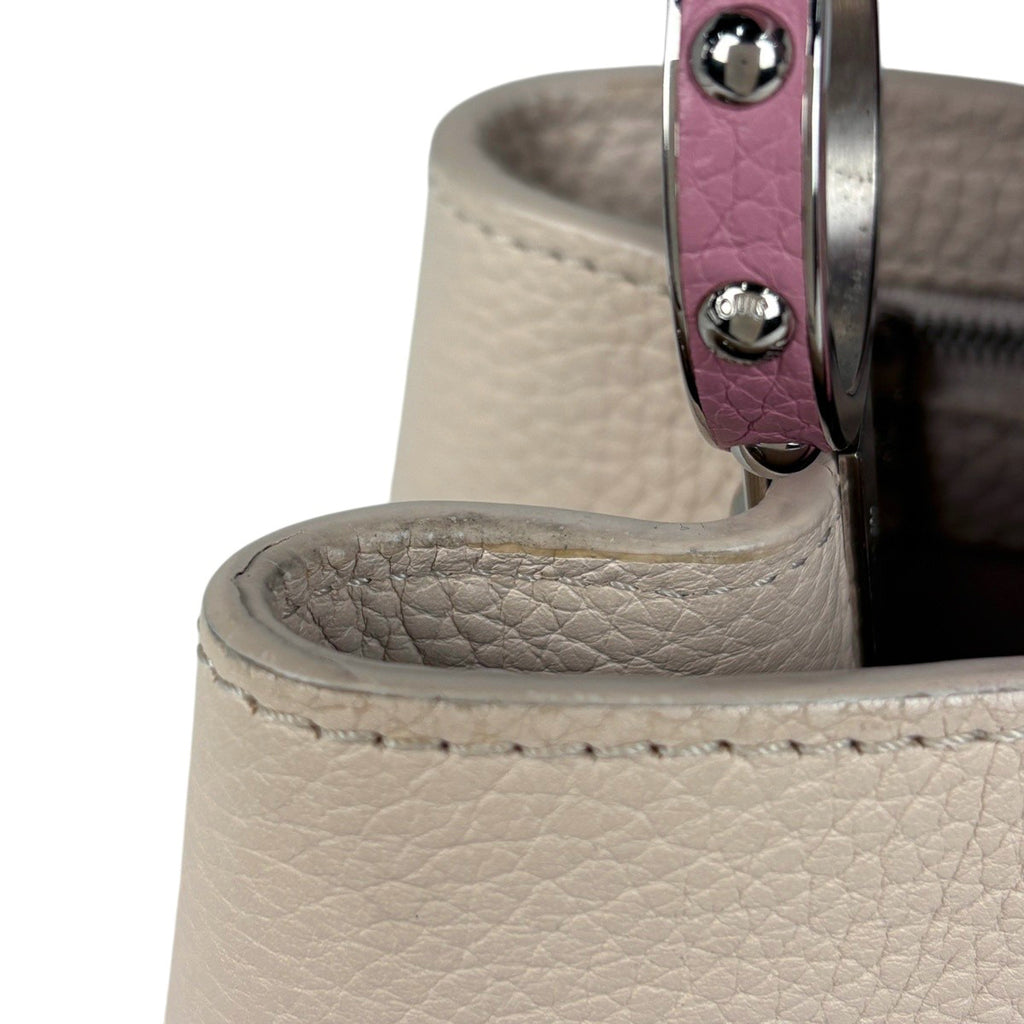 ルイ・ヴィトン カプシーヌ MM 2WAY ショルダーバッグ ハンドバッグ トリヨン アイボリー ピンク レディース 【中古】brbag