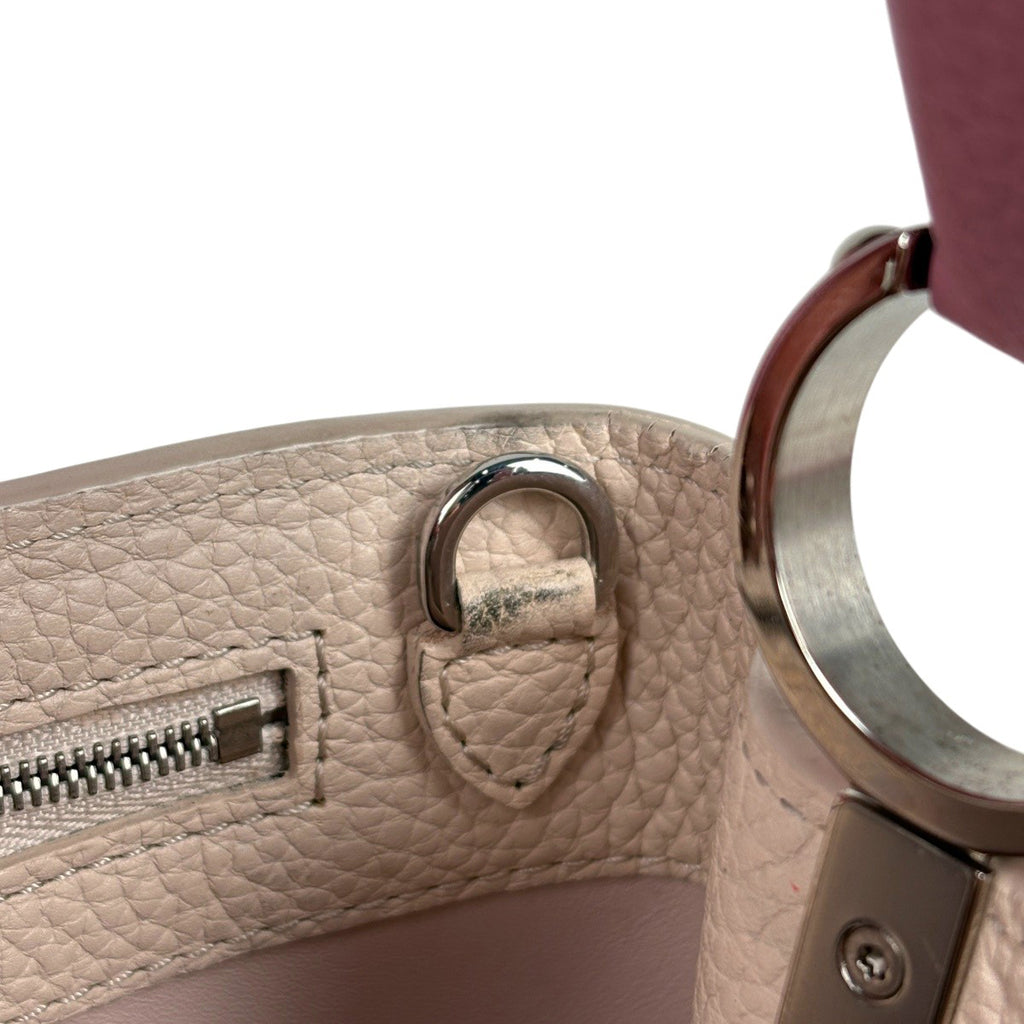 ルイ・ヴィトン カプシーヌ MM 2WAY ショルダーバッグ ハンドバッグ トリヨン アイボリー ピンク レディース 【中古】brbag