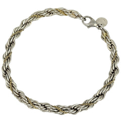 ティファニー ツイスト チェーン ブレスレット シルバー925 750 レディース ブランドアクセサリー 【中古】bracc