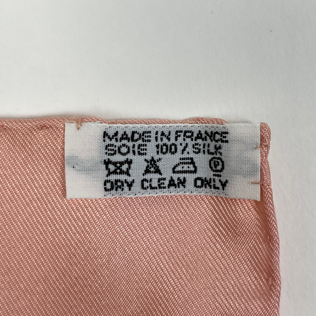 エルメス カレ 90 CONCERTO コンチェルト 奏曲 スカーフ シルク ピンク レディース 【中古】brbag