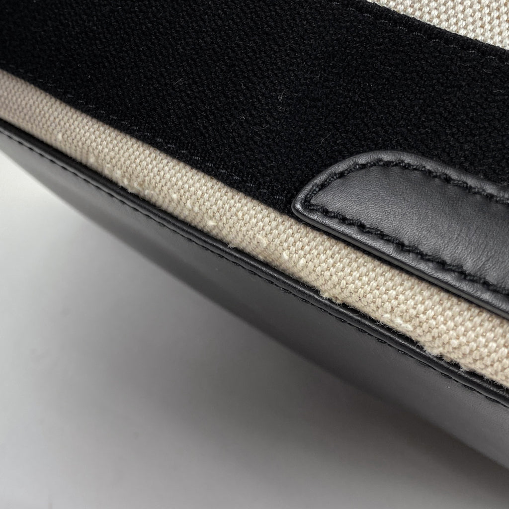 バレンシアガ ネイビーカバス S ハンドバッグ 肩掛け トートバッグ キャンバス ナチュラル ブラック 339933 レディース 【中古】brbag