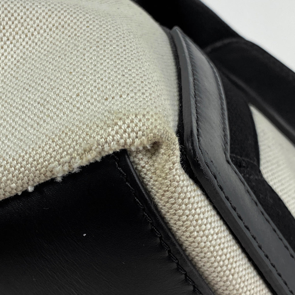 バレンシアガ ネイビーカバス S ハンドバッグ 肩掛け トートバッグ キャンバス ナチュラル ブラック 339933 レディース 【中古】brbag