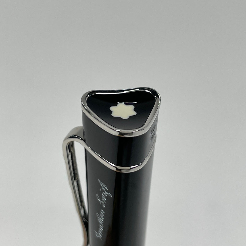 モンブラン ジョナサン スウィフト ボールペン 作家シリーズ ガリバー ボールペン メタル レジン シルバー ブラック レディース 【中古】brbag