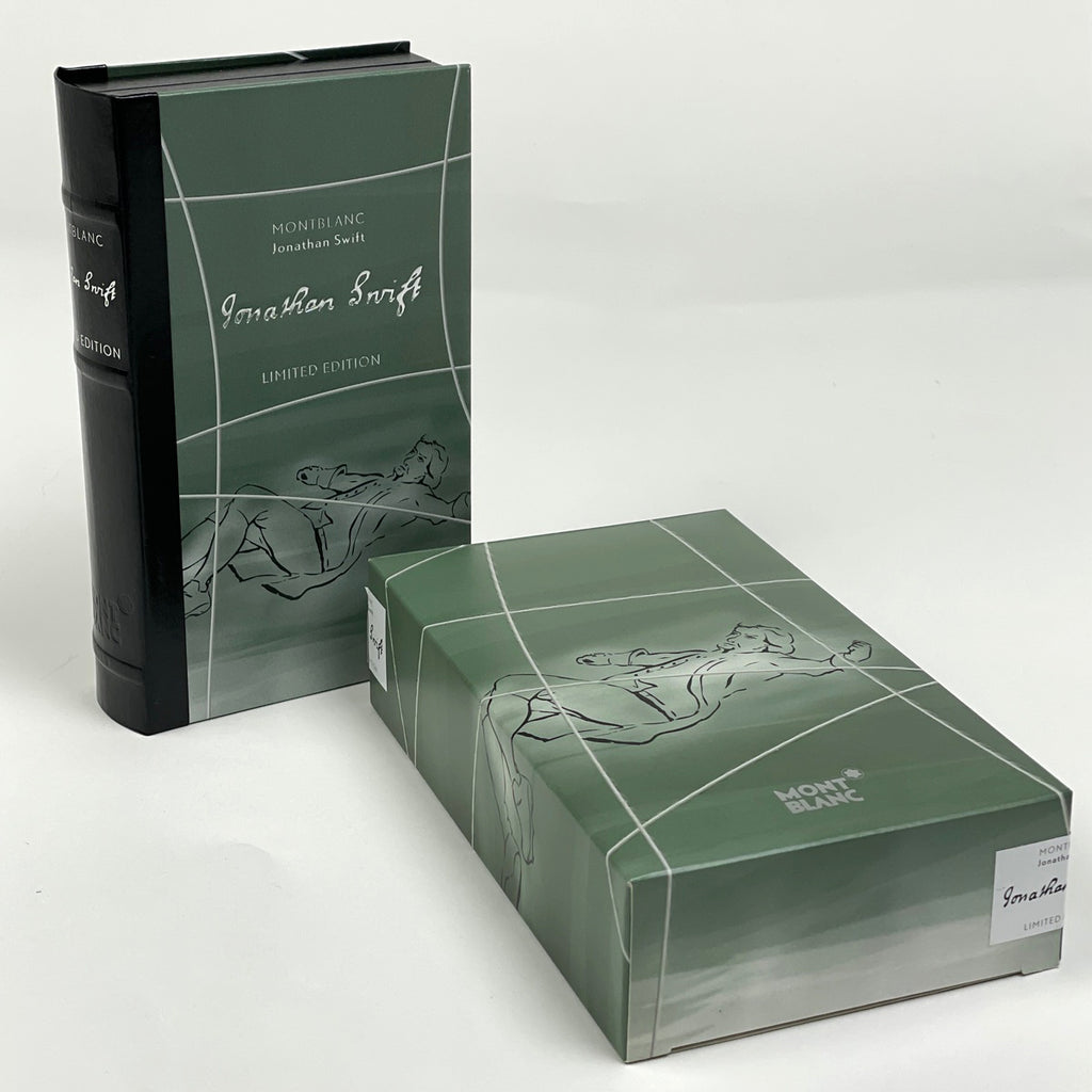 モンブラン ジョナサン スウィフト ボールペン 作家シリーズ ガリバー ボールペン メタル レジン シルバー ブラック レディース 【中古】brbag