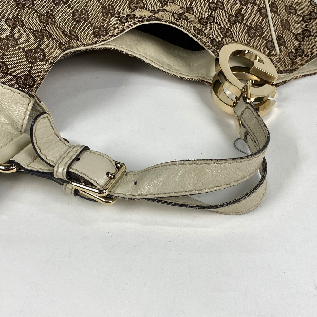 グッチ GG柄 トートバッグ ハンドバッグ トートバッグ GGキャンバス ブラウン 203504 レディース 【中古】brbag