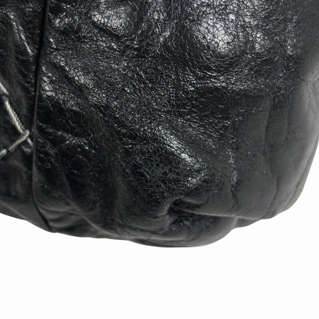 シャネル ワイルドステッチ ショルダーバッグ レザー ブラック レディース 中古 brbag