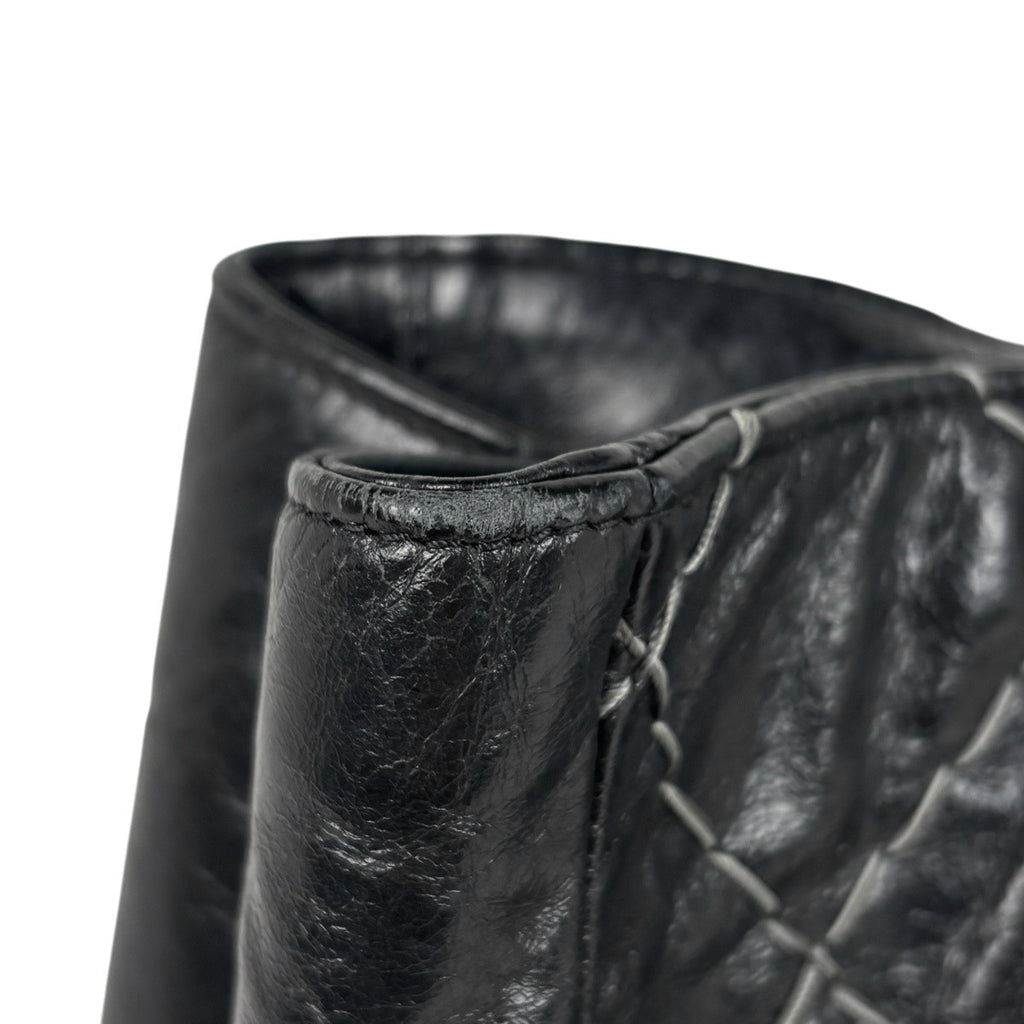 シャネル ワイルドステッチ ショルダーバッグ レザー ブラック レディース 中古 brbag