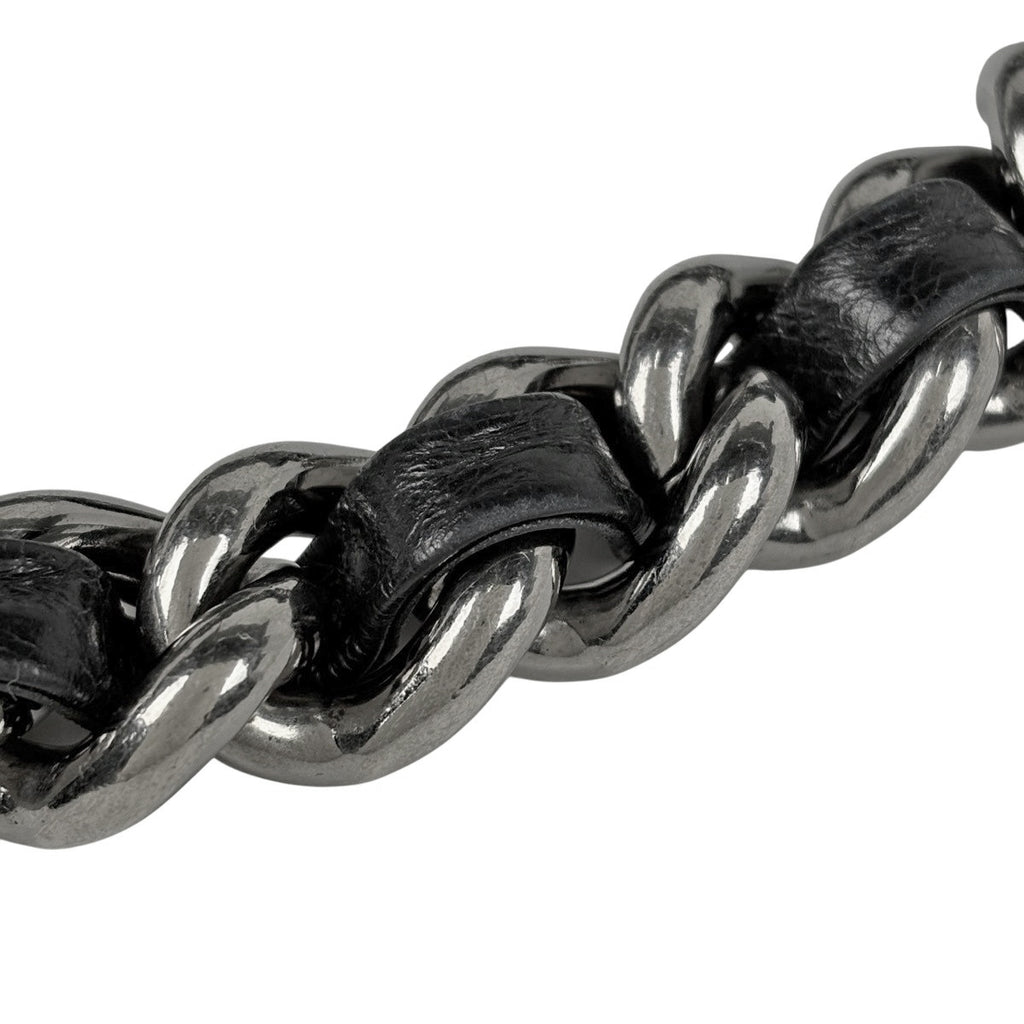 シャネル ワイルドステッチ ショルダーバッグ レザー ブラック レディース 中古 brbag