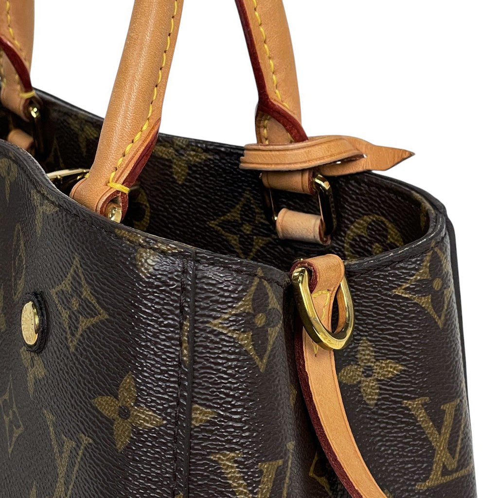 ルイ・ヴィトン モンテーニュ BB ショルダーバッグ 2WAY ハンドバッグ モノグラム ブラウン M41055 レディース 【中古】brbag