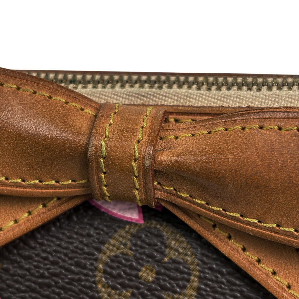 ルイ・ヴィトン ポシェット アクセソワール メイクポーチ 桜 コスメポーチ 小物入れ 村上隆 花びら ハンドバッグ アクセサリーポーチ モノグラムチェリーブロッサム ブラウン M92006 レディース 【中古】brbag