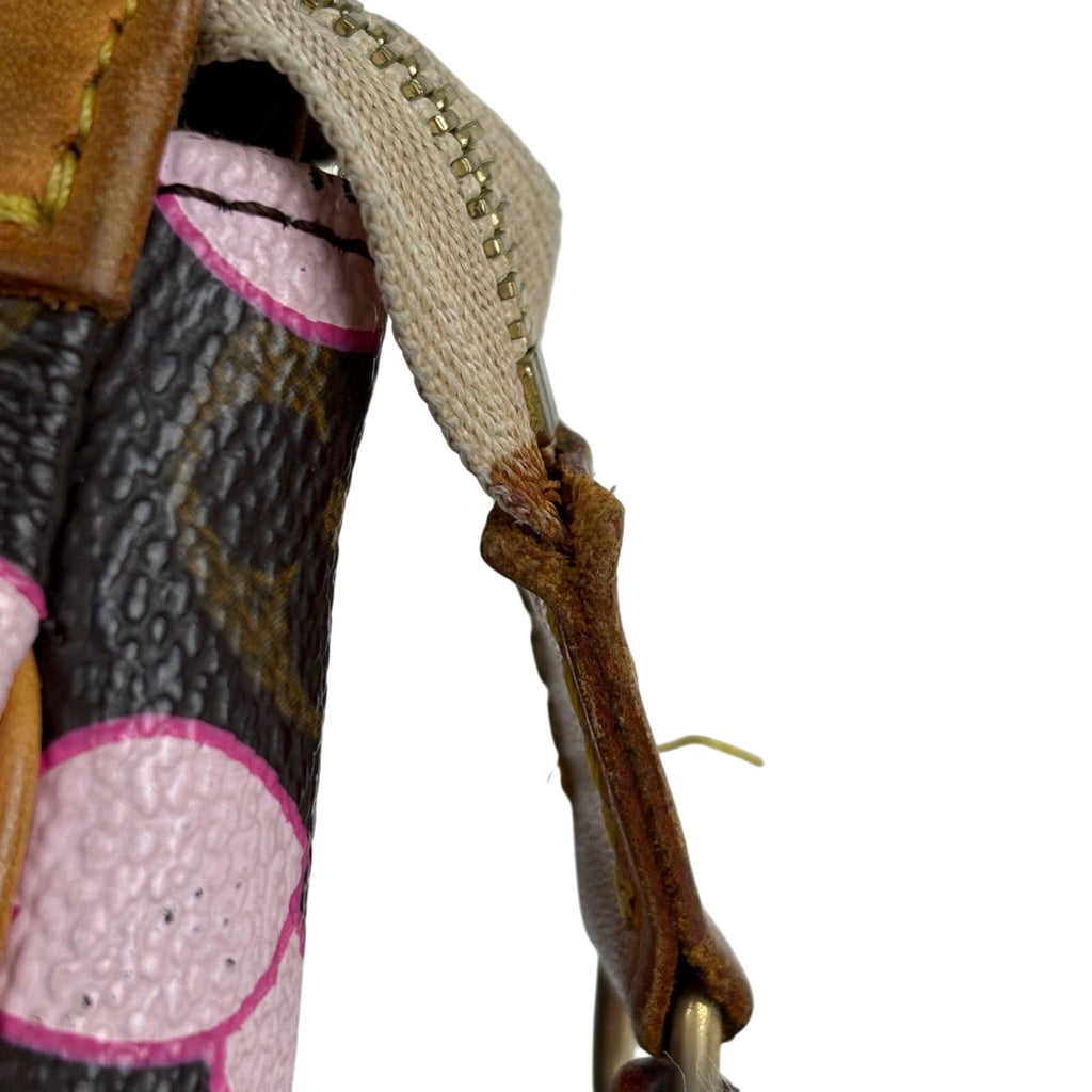 ルイ・ヴィトン ポシェット アクセソワール メイクポーチ 桜 コスメポーチ 小物入れ 村上隆 花びら ハンドバッグ アクセサリーポーチ モノグラムチェリーブロッサム ブラウン M92006 レディース 【中古】brbag