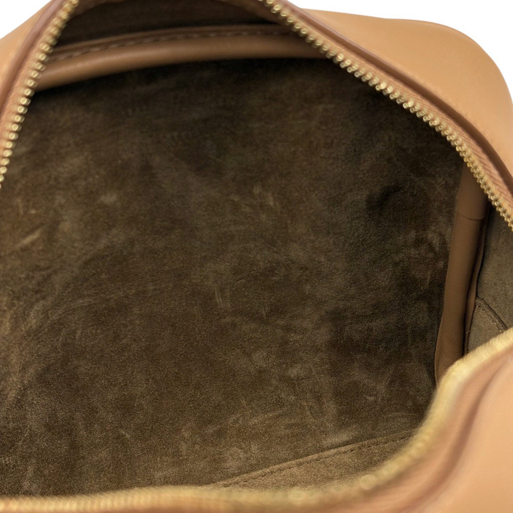 ロエベ アマソナ16 スクエア ハンドバッグ 2way レザー ブラウン レディース 中古 brbag