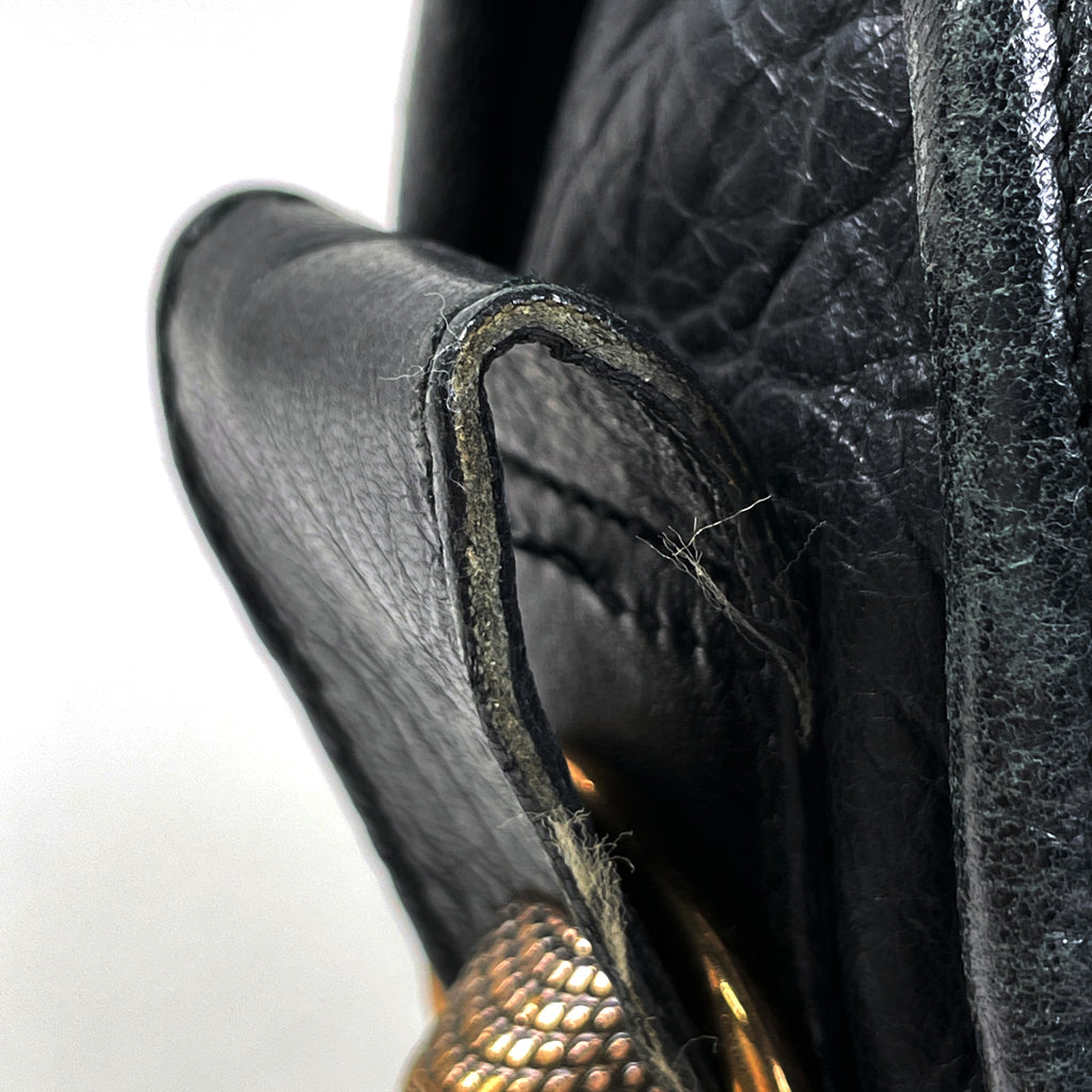 バレンシアガ ザ ジャイアントシティ ハンドバッグ 2WAY ショルダーバッグ ハンドバッグ レザー ダークグリーン 173084 レディース 【中古】brbag