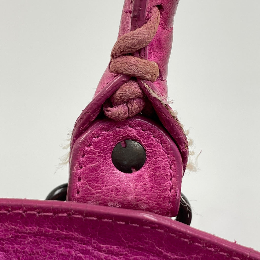 バレンシアガ ザ シティ 2WAY ショルダーバッグ ハンドバッグ レザー ピンク 115748 レディース 【中古】brbag