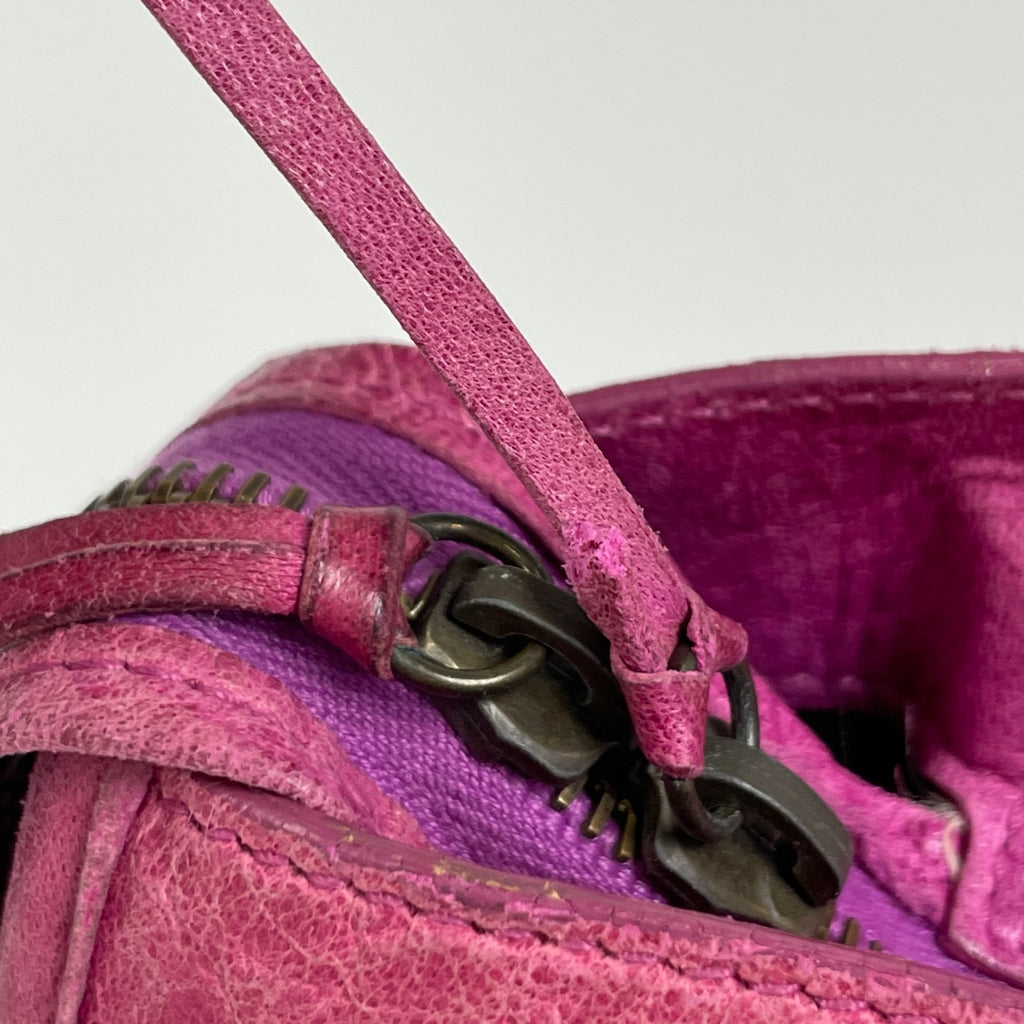 バレンシアガ ザ シティ 2WAY ショルダーバッグ ハンドバッグ レザー ピンク 115748 レディース 【中古】brbag