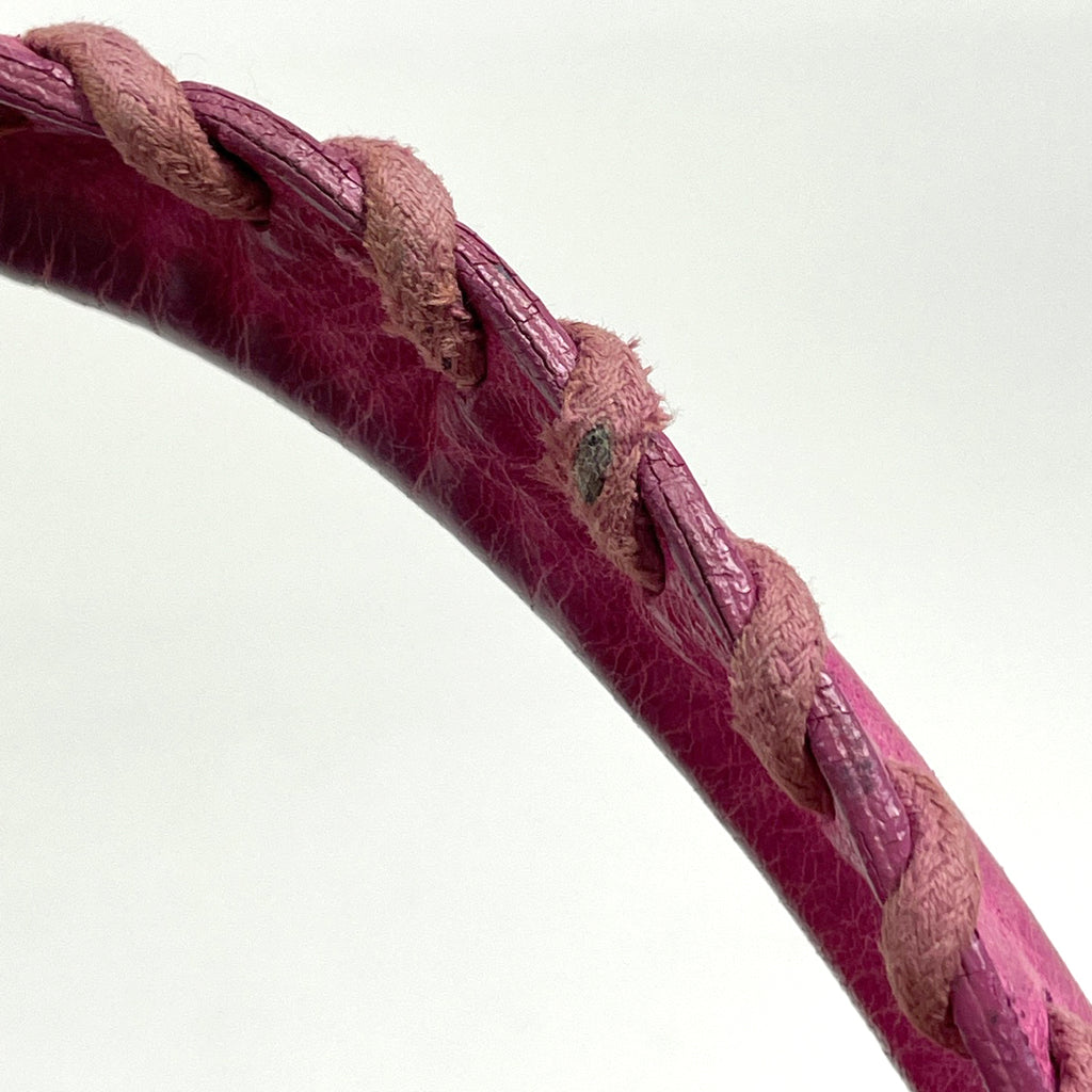 バレンシアガ ザ シティ 2WAY ショルダーバッグ ハンドバッグ レザー ピンク 115748 レディース 【中古】brbag