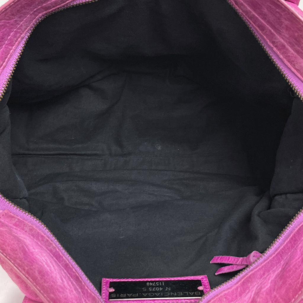 バレンシアガ ザ シティ 2WAY ショルダーバッグ ハンドバッグ レザー ピンク 115748 レディース 【中古】brbag