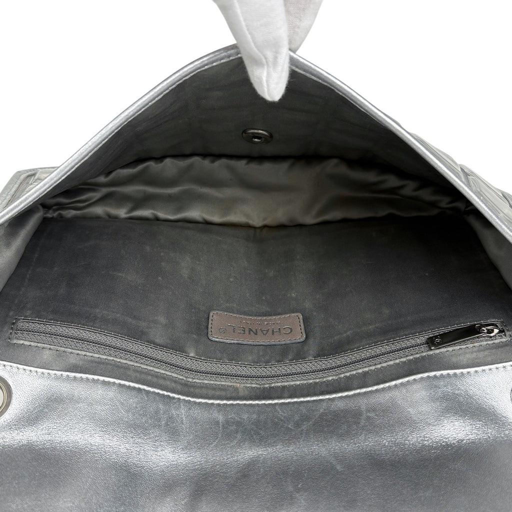 シャネル アイスキューブ チェーン ショルダーバッグ ココマーク マトラッセ ショルダーバッグ レザー シルバー A37108 レディース 【中古】brbag