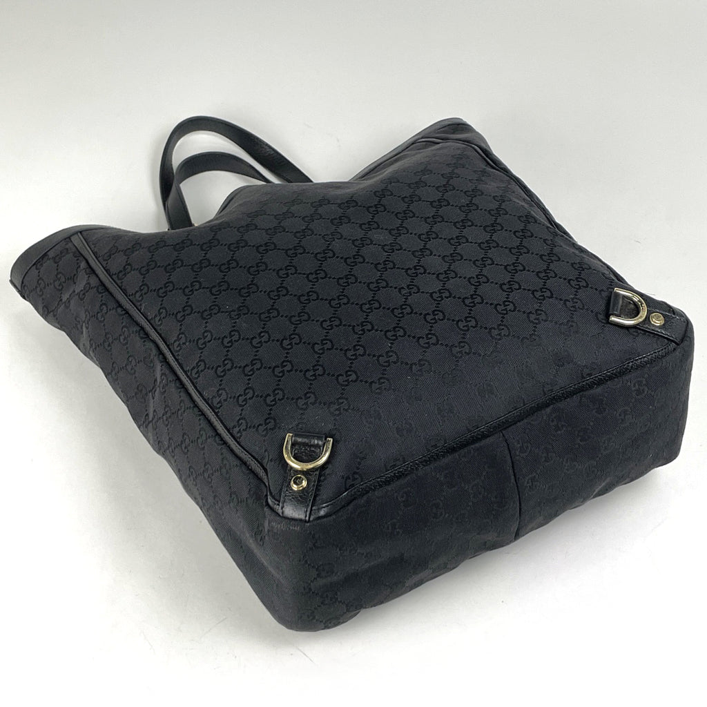 グッチ GG柄 トートバッグ ハンドバッグ トートバッグ GGキャンバス ブラック レディース 【中古】brbag