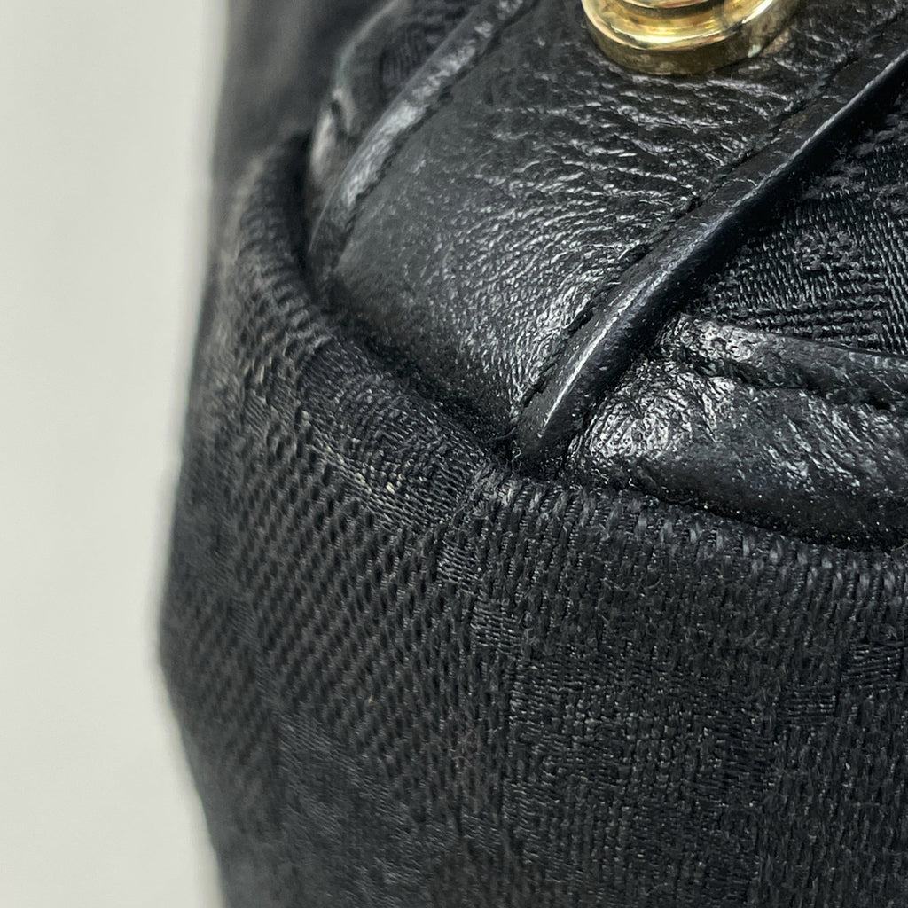 グッチ GG柄 トートバッグ ハンドバッグ トートバッグ GGキャンバス ブラック レディース 【中古】brbag