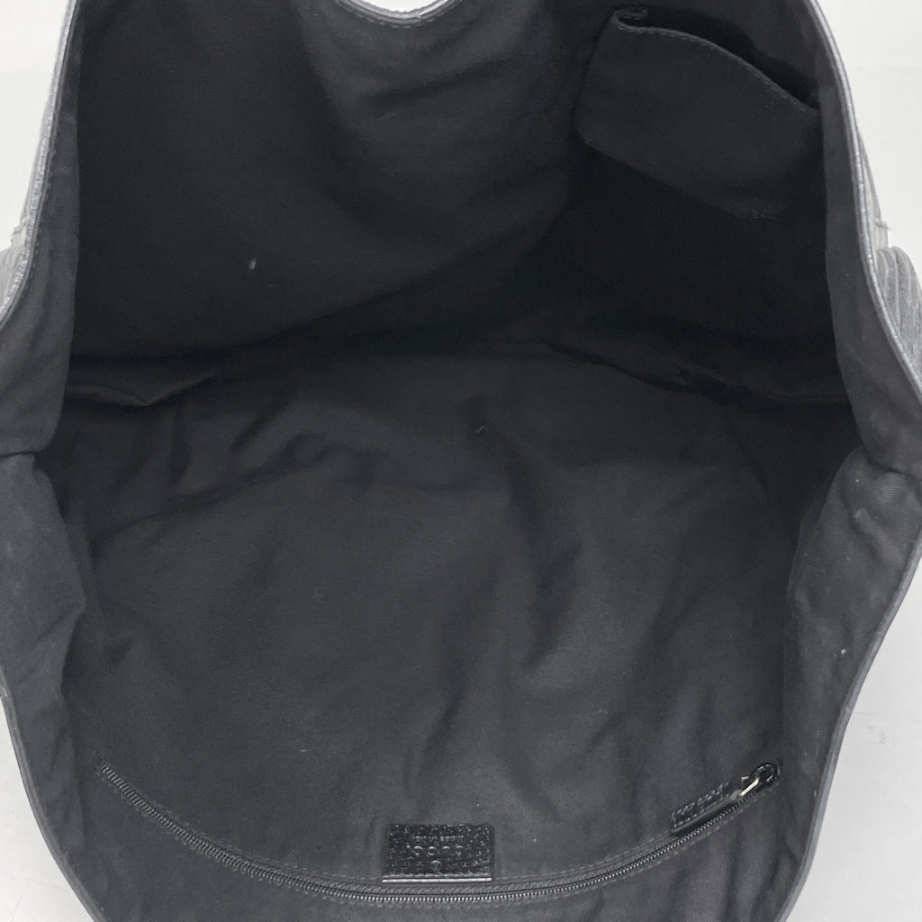 グッチ GG柄 トートバッグ ハンドバッグ トートバッグ GGキャンバス ブラック レディース 【中古】brbag