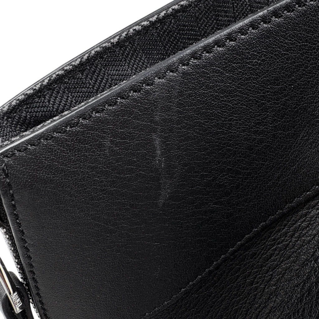 ロエベ ハンモック バッグ スモール アナグラム 2WAY ショルダーバッグ ハンドバッグ レザー ブラック レディース 【中古】brbag