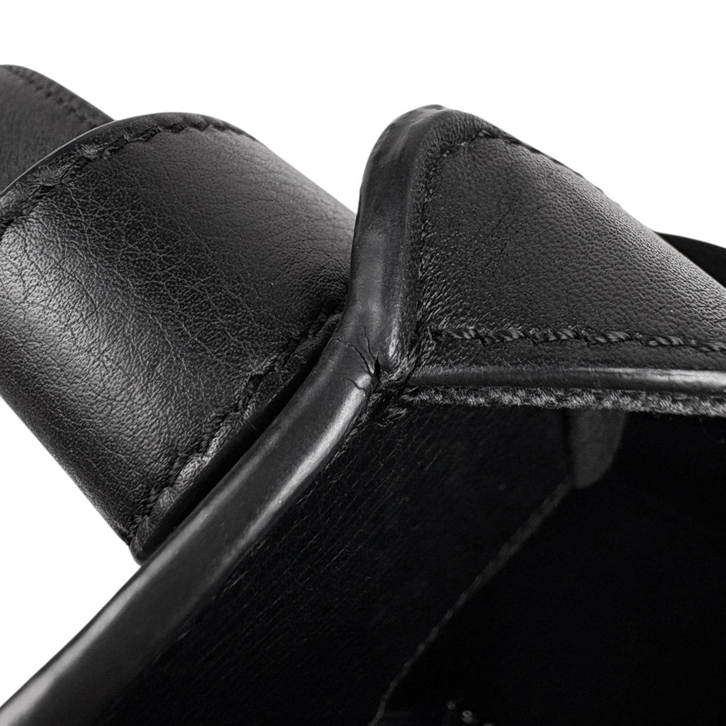 ロエベ ハンモック バッグ スモール アナグラム 2WAY ショルダーバッグ ハンドバッグ レザー ブラック レディース 【中古】brbag