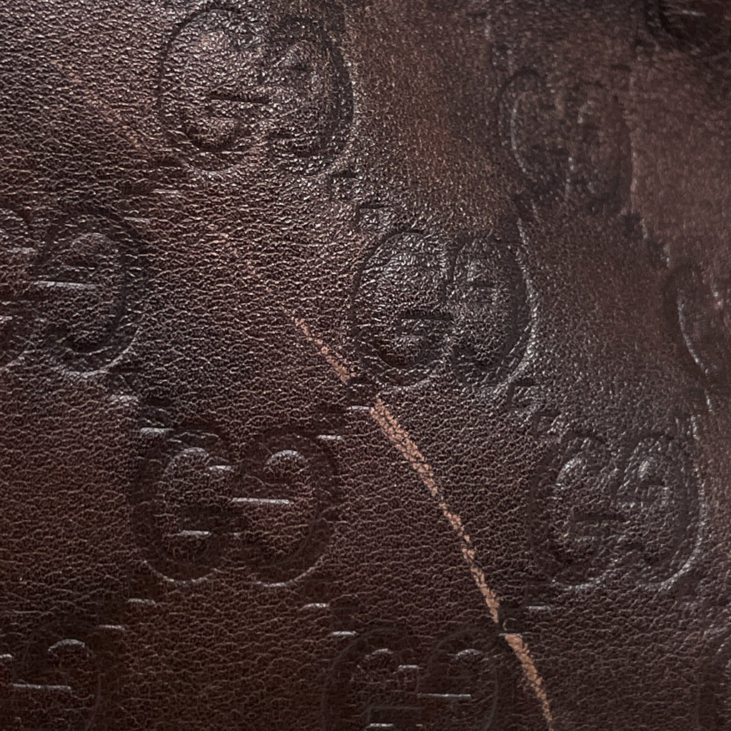 グッチ グッチシマ ショルダーバッグ 肩掛け ショルダーバッグ シマレザー ブラウン 162882 レディース 【中古】brbag